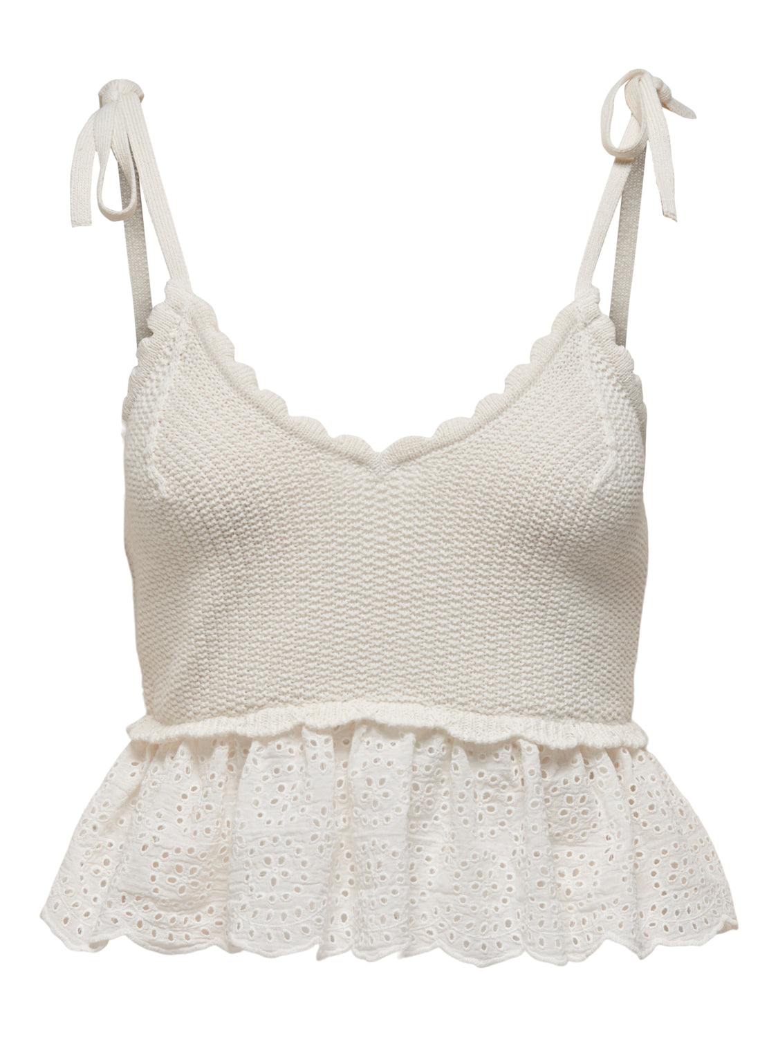 ONLKRISTIN S/L Top - Hvit